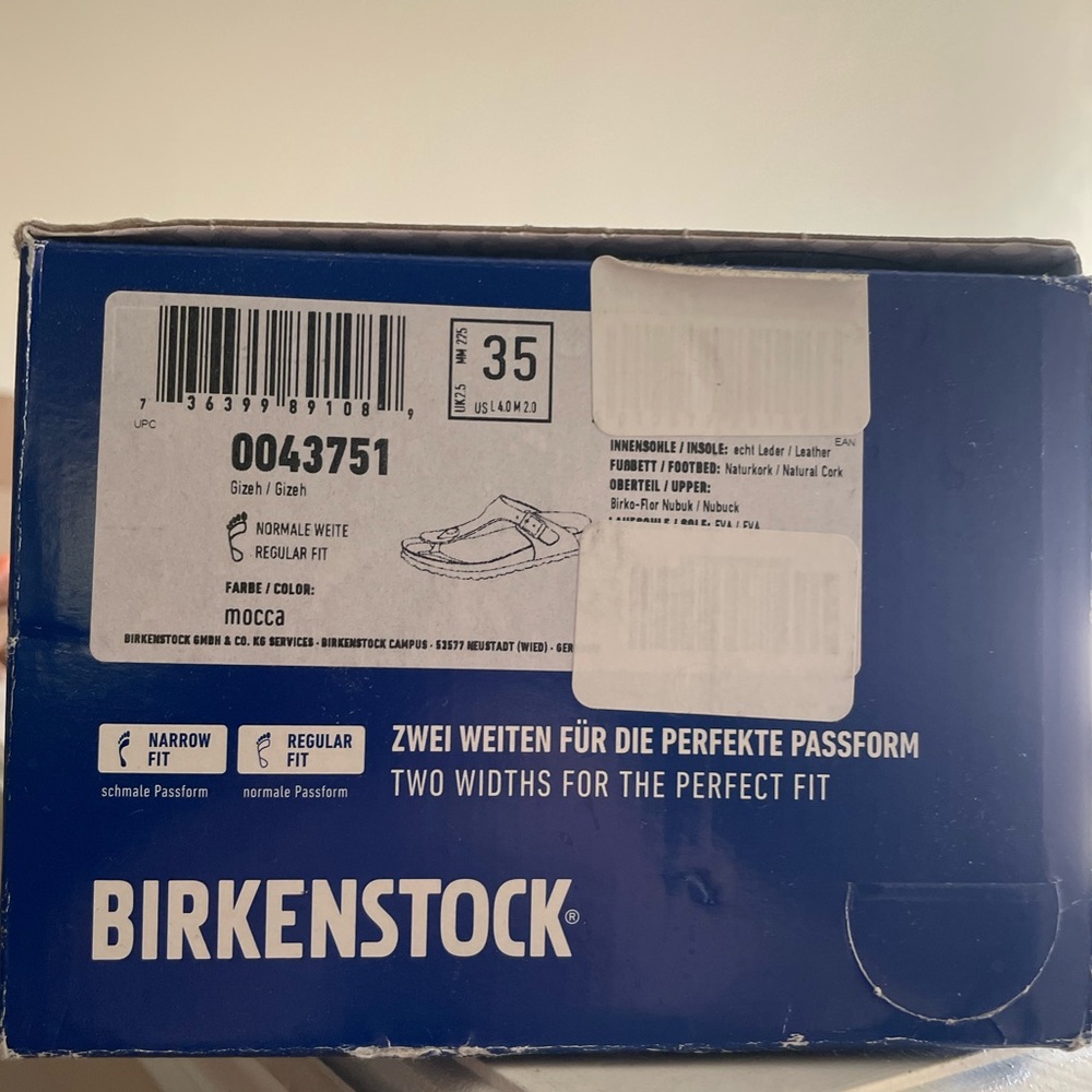 Birkenstock Gizeh Women’s Sandal Mocca Size 35 - Picture 3 of 6